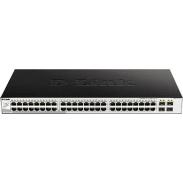Сетевое оборудование D-Link DGS-1210-52/ME/B1A Управляемый L2 коммутатор, 48x1000Base-T, 4x1000Base-X SFP, AC 220В/DC 12В(с возможностью мониторинга статуса питания коммутатора)