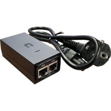 Сетевое оборудование UBIQUITI POE-24-12W(EU) блок питания с PoE, 220 VAC -> 24VDC, 0,5A-2