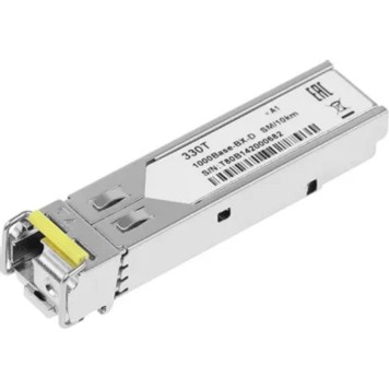 Сетевое оборудование D-Link 330T/10KM/A1B WDM SFP-трансивер с 1 портом 1000Base-BX-D (Tx:1550 нм, Rx:1310 нм) для одномодового оптического кабеля (до 10 км, разъем Simplex LC)