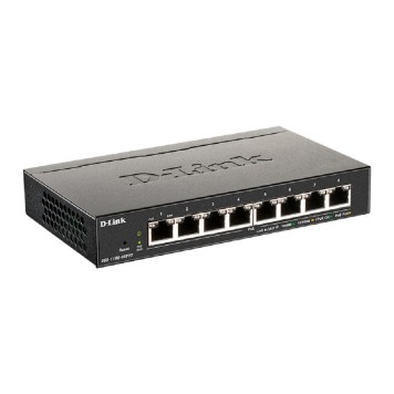 Сетевое оборудование D-Link DGS-1100-08PV2/A4A Настраиваемый L2 коммутатор с 8 портами 10/100/1000Base-T (8 портов PoE 802.3af/at, PoE-бюджет 64 Вт)-1