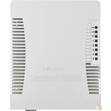 Сетевое оборудование MikroTik RB960PGS Маршрутизатор hEX PoE, 1х SFP, 128MB RAM, 5x Gigabit LAN, USB, plastic case and PSU-2