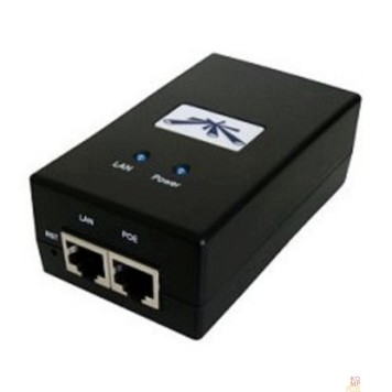Сетевое оборудование UBIQUITI POE-24-24W-G Блок питания 24В, 1А, Passive PoE, Gigabit Ethernet