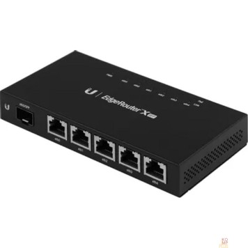 Сетевое оборудование UBIQUITI ER-X-SFP Маршрутизатор 5x Ethernet, 1x SFP, раздача PoE