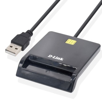 Сетевое оборудование D-Link DCR-100/B1A USB-считыватель контактных смарт-карт-1