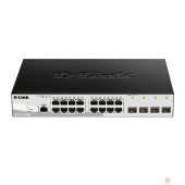 Сетевое оборудование D-Link DGS-1210-20/ME/B1A Управляемый L2 коммутатор с 16 портами 10/100/1000Base-T и 4 портами 1000Base-X SFP