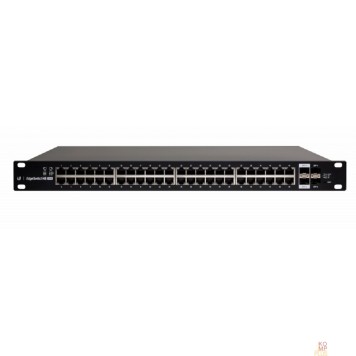 Сетевое оборудование UBIQUITI ES-48-500W PoE-коммутатор в стойку, 48х 1G RJ45, 2x SFP, 2x SFP+, раздача 436 Вт