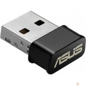 Сетевое оборудование Сетевой адаптер ASUS USB-AC53 NANO  WiFi- 4 (802.11n), 5 (802.11ac), 1167 Мбит/с, 5 ГГц, 2.4 ГГц, антенна - внутренняя