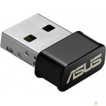 Сетевое оборудование Сетевой адаптер ASUS USB-AC53 NANO  WiFi- 4 (802.11n), 5 (802.11ac), 1167 Мбит/с, 5 ГГц, 2.4 ГГц, антенна - внутренняя