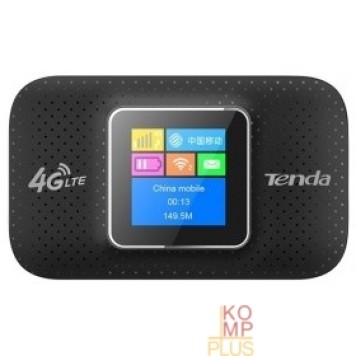 Сетевое оборудование TENDA 4G185 4G LTE мобильный роутер, встроенная батарея 2100 мАч, Micro SIM slot, Micro USB port