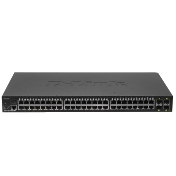 Сетевое оборудование D-Link DGS-1250-52XMP/A1A Управляемый L2 коммутатор с 48 портами 10/100/1000Base-T и 4 портами 10GBase-X SFP+ (48 портов PoE 802.3af/at, PoE-бюджет 370 Вт)-1