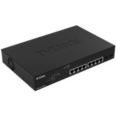 Сетевое оборудование D-Link DGS-1100-10MPV2/A3A Настраиваемый L2 коммутатор с 8 портами 10/100/1000Base-T и 2 портами 1000Base-X SFP (8 портов PoE 802.3af/at, PoE-бюджет 130 Вт)