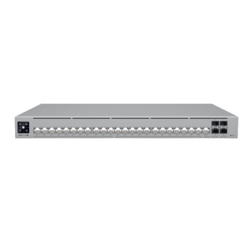 Сетевое оборудование UBIQUITI USW-Pro-HD-24-PoE PoE-коммутатор в стойку, 22х 2.5G RJ45, 2х 10G RJ45, 4х 10G SFP+, раздача 600 Вт