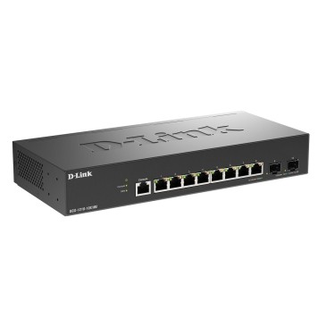 Сетевое оборудование D-Link DGS-1210-10X/ME/C1A Управляемый L2 коммутатор с 8 портами 10/100/1000Base-T и 2 портами 10GBase-X SFP+ -1