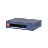 Коммутаторы DAHUA DH-CS4005-4ET1GT-36 4-портовый PoE облачный коммутатор; 4xRJ45 100M (PoE/PoE+), 1xRJ45 1G (uplink); суммарно до 40Вт; питание: 53VDC;