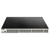 Сетевое оборудование D-Link DGS-1210-52P/ME/B1A PROJ Управляемый L2 коммутатор с 48 портами 10/100/1000Base-T и 4 портами 1000Base-X SFP (порты 1-8 PoE 802.3af/at, порты 9-24 PoE 802.3af, PoE-бюджет 193 Вт)
