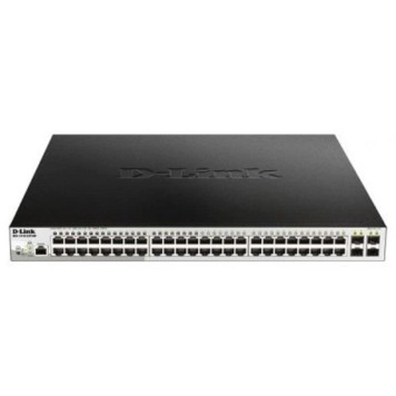 Сетевое оборудование D-Link DGS-1210-52P/ME/B1A PROJ Управляемый L2 коммутатор с 48 портами 10/100/1000Base-T и 4 портами 1000Base-X SFP (порты 1-8 PoE 802.3af/at, порты 9-24 PoE 802.3af, PoE-бюджет 193 Вт)