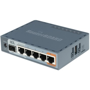 Сетевое оборудование MikroTik RB760iGS Маршрутизатор проводной, 2 ядра (880 МГц), 5х 1G RJ45, SFP, USB, MicroSD, раздача PoE (HEX S)-2
