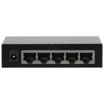 Коммутаторы DAHUA DH-PFS3005-5GT 5-портовый гигабитный неуправляемый коммутатор, 5xRJ45 1Gb, коммутация 10 Гбит/с, MAC-таблица 2К, металл-1