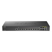 Сетевое оборудование D-Link DXS-1210-16TC/B2A PROJ Управляемый L2+ коммутатор с 12 портами 10GBase-T, 2 портами 10GBase-X SFP+ и 2 комбо-портами 10GBase-T/SFP+