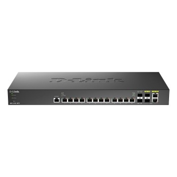 Сетевое оборудование D-Link DXS-1210-16TC/B2A PROJ Управляемый L2+ коммутатор с 12 портами 10GBase-T, 2 портами 10GBase-X SFP+ и 2 комбо-портами 10GBase-T/SFP+