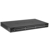 Сетевое оборудование D-Link DGS-1250-52XMP/A1A Управляемый L2 коммутатор с 48 портами 10/100/1000Base-T и 4 портами 10GBase-X SFP+ (48 портов PoE 802.3af/at, PoE-бюджет 370 Вт)