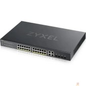Сетевое оборудование ZYXEL GS192024HPV2-EU0101F Гибридный Smart PoE+ коммутатор NebulaFlex GS1920-24HPv2, 24xGE PoE+, 4xCombo (SFP/RJ-45), бюджет PoE 375 Вт, автономное/облачное управление