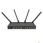 Сетевое оборудование MikroTik RB4011iGS+5HacQ2HnD-IN Беспроводной маршрутизатор  1.4ГГц, 4 ядра, 1GB RAM, 512MB NAND, 10x 10/100/1000 LAN, 1 SFP+, 2,4Ghz/5Ghz, 802.11a/b/g/n/ac