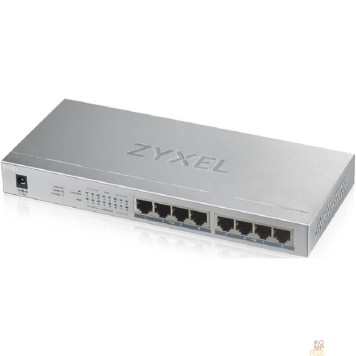 Сетевое оборудование ZYXEL GS1008HP-EU0101F PoE+ коммутатор GS1008HP, 8xGE PoE+, настольный, металлический, бесшумный, бюджет PoE 60 Вт