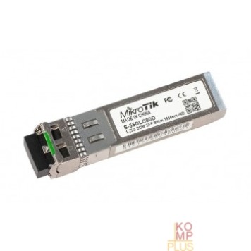Сетевое оборудование MikroTik S-55DLC80D Модуль 1.25Gbps, SM, 1550nm, 80km, Dual LC connector