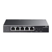 Сетевое оборудование TP-Link TL-SG1005P-PD Настольный коммутатор с 5 гигабитными портами (1 порт с входящим PoE++, 4 порта с исходящим PoE+)
