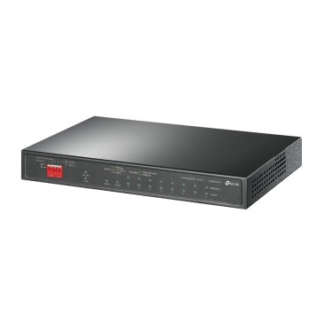 Сетевое оборудование TP-Link TL-SG1210P Настольный коммутатор с 9 гигабитными портами RJ45 (8 портов PoE+) и портом SFP