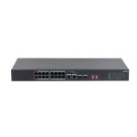 Коммутаторы DAHUA DH-S3218-16ET-240 16-портовый неуправляемый коммутатор с РоЕ; 16xRJ45 100M (PoE/PoE+/Hi-PoE), 2xCombo SFP/RJ45 1G (uplink); суммарно до 240Вт; питание: 100–240VAC;