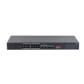 Коммутаторы DAHUA DH-S3218-16ET-240 16-портовый неуправляемый коммутатор с РоЕ; 16xRJ45 100M (PoE/PoE+/Hi-PoE), 2xCombo SFP/RJ45 1G (uplink); суммарно до 240Вт; питание: 100–240VAC;