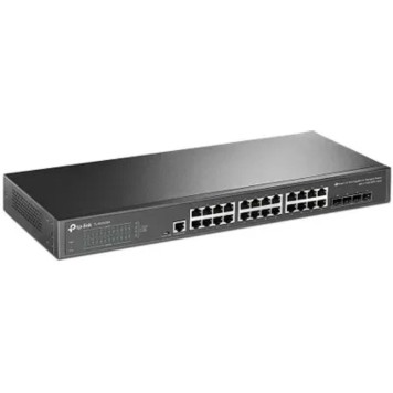 Сетевое оборудование TP-Link SG3428X Omada 24-портовый гигабитный управляемый коммутатор L2+ с 4 SFP+ слотами 10G-1