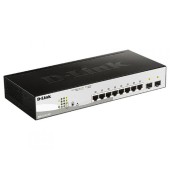 Сетевое оборудование D-Link DGS-1210-10P/FL2A Управляемый L2 коммутатор с 8 портами 10/100/1000Base-T и 2 портами 1000Base-X SFP (8 портов PoE 802.3af/at, PoE бюджет 65 Вт)