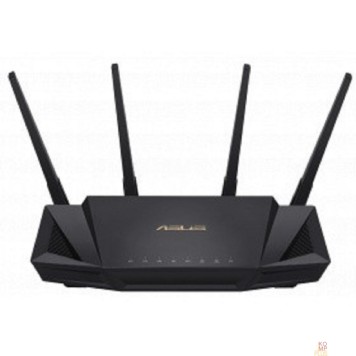 Сетевое оборудование Роутер беспроводной ASUS RT-AX58U 4 LAN, 1000 Мбит/с, 4 (802.11n), 5 (802.11ac), 6 (802.11ax), 1 x USB 3.1, 3G, 4G/LTE, IPv6