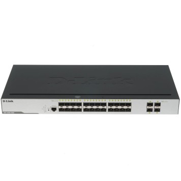 Сетевое оборудование D-Link DGS-3000-28SC/A1A Управляемый L2 стекируемый коммутатор с 20 портами 100/1000Base-X SFP, 4 комбо-портами 100/1000Base-T/SFP и 4 портами 10GBase-X SFP+-1