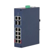Коммутаторы DAHUA DH-CHS4212-8GT-110 8-портовый гигабитный PoE облачный коммутатор; 8xRJ45 1G (PoE/PoE+/Hi-PoE/802.3bt),2xRJ45, 2xSFP 1G (uplink); суммарно 110Вт; watchdog, до 250м; грозозащита 6кВ; IP30, IK06;