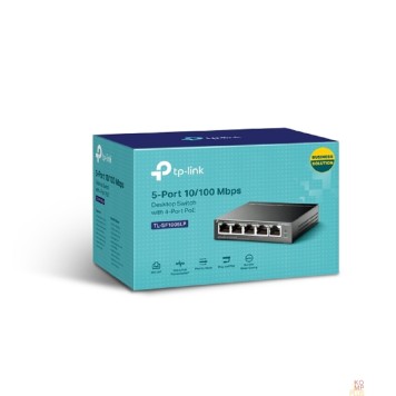 Сетевое оборудование TP-Link TL-SF1005LP Настольный коммутатор с 5 портами 10/100 Мбит/с (4 порта PoE+)-2