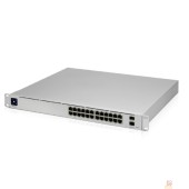 Сетевое оборудование UBIQUITI USW-Pro-24-POE PoE-коммутатор в стойку, 24х 1G RJ45, 2х 10G SFP+, раздача 400 Вт