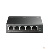 Сетевое оборудование TP-Link TL-SG1005LP Настольный коммутатор с 5 гигабитными портами (4 порта PoE+)