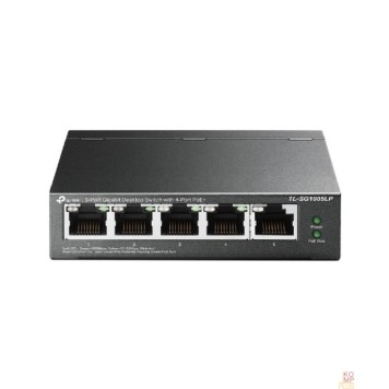 Сетевое оборудование TP-Link TL-SG1005LP Настольный коммутатор с 5 гигабитными портами (4 порта PoE+)