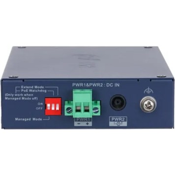 Коммутаторы DAHUA DH-CHS4106-4ET-60 4-портовый PoE облачный коммутатор; 4xRJ45 100M (PoE/PoE+/Hi-PoE), 1xRJ45, 1xSFP 1G (uplink); суммарно до 60Вт; PoE watchdog, до 250м; грозозащита 6кВ; IP30, IK06;-1