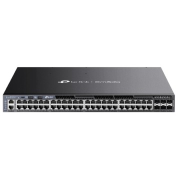 Сетевое оборудование TP-Link SG6654XHP Стекируемый управляемый коммутатор 3-го уровня Omada с 48 гигабитными портами PoE+ и 6 портами SFP+