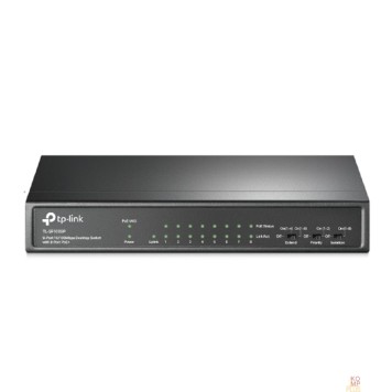 Сетевое оборудование TP-Link TL-SF1009P Настольный коммутатор с 9 портами 10/100 Мбит/с (8 портов PoE+)