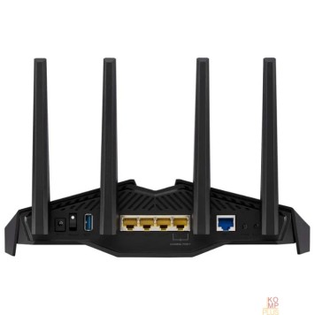 Сетевое оборудование Роутер беспроводной ASUS  RT-AX82U, 4 LAN,1000 Мбит/с, 4 (802.11n), 5 (802.11ac), 6 (802.11ax), 1 x USB 3.2, 3G, 4G/LTE, IPv6 черный-1