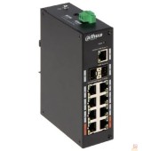 Коммутаторы DAHUA DH-PFS3211-8GT-120 8-портовый гигабитный неуправляемый коммутатор с PoE, уличное исполнение, 8xRJ45 1Gb PoE, 1xRJ45 1Gb + 2xSFP 1Gb uplink, суммарно 120Вт, коммутация 33 Гбит/с