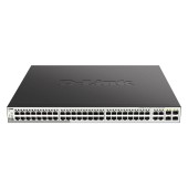 Сетевое оборудование D-Link DGS-1210-52MP/F4A PROJ Управляемый L2 коммутатор с 48 портами 10/100/1000Base-T и 4 комбо-портами 100/1000Base-T/SFP (48 портов PoE 802.3af/at, PoE-бюджет 370 Вт)