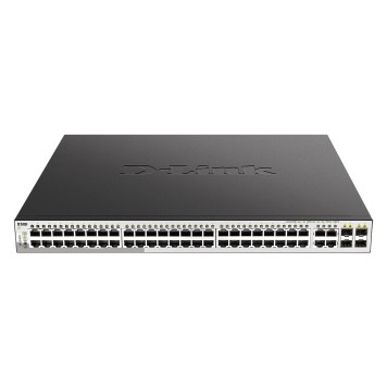Сетевое оборудование D-Link DGS-1210-52MP/F4A PROJ Управляемый L2 коммутатор с 48 портами 10/100/1000Base-T и 4 комбо-портами 100/1000Base-T/SFP (48 портов PoE 802.3af/at, PoE-бюджет 370 Вт)