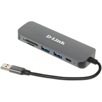 Сетевое оборудование D-Link DUB-1325/A1A Концентратор с 2 портами USB 3.0, 1 портом USB Type-C, слотами для карт SD и microSD и разъемом USB 3.0-1